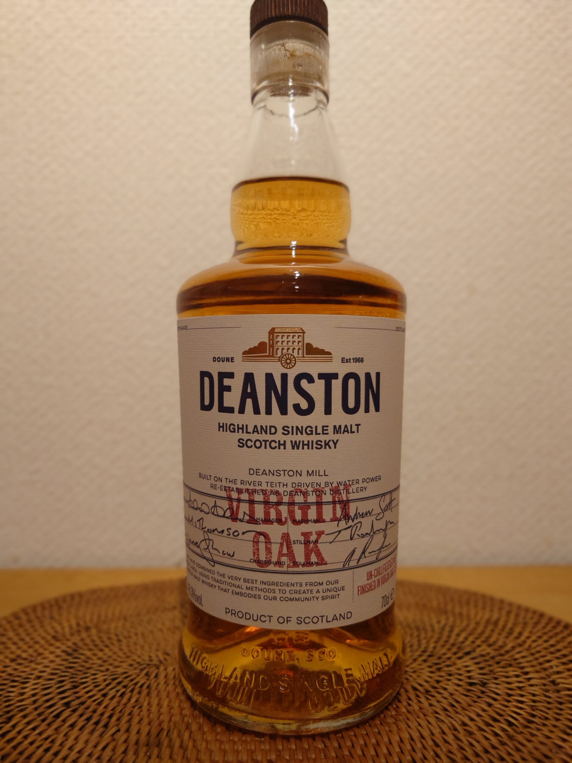 ディーンストン ヴァージンオーク – ひろりんパパのウイスキーブログ